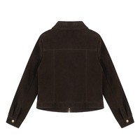 Veste en jean tricotée oversize pour femme, ornée de perles, bleu délavé vintage, coupe ample, détail de nouage au dos, séchage rapide, coupe-vent