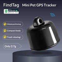Traceur Airtag transfrontalier best-seller, double système Bluetooth, bracelet anti-perte pour animaux de compagnie, mini traceur compact Android