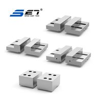 Direkt vom Hersteller Mini 5-Achsen Pneumatischer Schraubstock Selbstzentrierender Werkbank-Schraubstock Gehärteter Edelstahl 5KN Spannkraft für CNC 5-Achsen