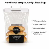 Sacs à pain durables et adaptés aux aliments avec attaches torsadées |   Sacs à pâtisserie transparents avec motif écossais noir pour la pâte à sourde maison