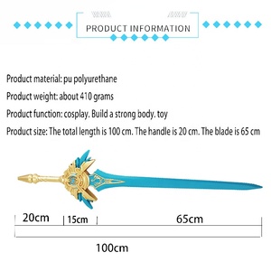 Épées Genshin Impact 100CM <span class=keywords><strong>Skyward</strong></span> Blade, accessoire de cosplay en mousse, jouet unisexe - Product Image 2