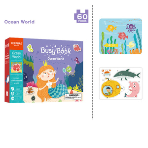 Dessin animé scène main-oeil Coordination animaux autocollant <span class=keywords><strong>livre</strong></span> meilleur vendeur enfants Montessori activité <span class=keywords><strong>livre</strong></span> occupé - Product Image 5