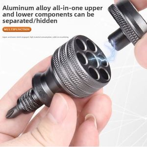 Portable 7 in 1 Aluminum Alloy <b>Screwdriver</b> Kit Multi-Purpose Hand Tool <b>Set</b> with Multi <b>Bits</b> for Home Electronic Maintenance - Product Image 3
