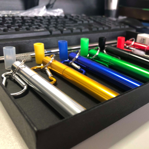 <span class=keywords><strong>Paille</strong></span> à boire télescopique <span class=keywords><strong>en</strong></span> acier inoxydable haut de gamme Portable personnalisé 304 accessoires de barre <span class=keywords><strong>en</strong></span> <span class=keywords><strong>métal</strong></span> rétractables pliables et réutilisables - Product Image 5
