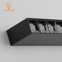 ZhongShan कारखाने विरोधी चकाचौंध लेंस 0-100% चमक dimmable आधुनिक कार्यालय लटकन रैखिक रोशनी का नेतृत्व किया