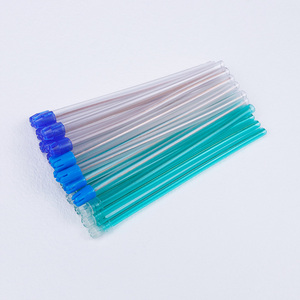 Ejecteurs de salive dentaires jetables de qualité médicale sans latex, embouts d'aspiration, tube <span class=keywords><strong>flexible</strong></span> transparent avec embout bleu - Product Image 3