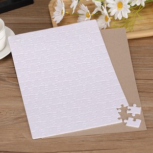 A4 <strong>Sublimation</strong> <strong>Puzzle</strong> Glitter White Paper <strong>Puzzles</strong> Blank Jigsaw Wholesale - Product Image 1