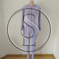 Ensemble 2 pièces Y2K pour femme avec logo personnalisé, veste courte à capuche avec passepoil contrastant et pantalon de jogging taille haute moulant, style streetwear décontracté