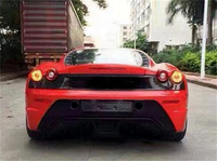 Kit de carrosserie de pare-chocs avant en fibre de carbone pour Ferrari F430 Coupe Spider modification SC ractrack, jupes latérales de pare-chocs arrière