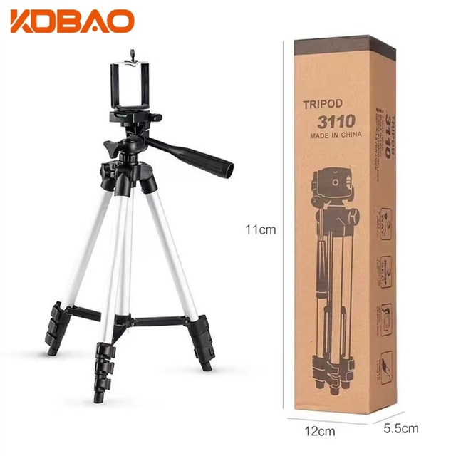 Kdbao 3110 Mobile Phone Live-Streaming Tripod Black Four-Section Aluminum Alloy 1.02M