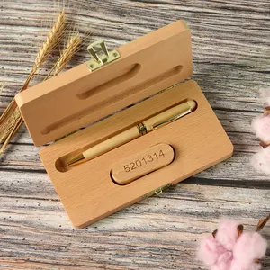 Bolígrafo de madera personalizado con forma de bolígrafo, unidades flash Usb 2,0 Pen Drive 64GB 32GB 16GB 128MB 4GB Flash Memory Stick