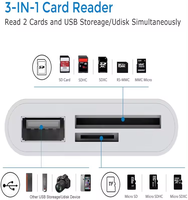 Adaptateur de lecteur de carte SD/TF USB-C avec prise en charge USB 3.0 jusqu'à 5 Gbps de vitesse Garantie de 12 mois