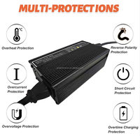 Chargeur de batterie au lithium-acide 24V 5A à charge rapide, entrée 100-240V, pour batteries 30-40Ah