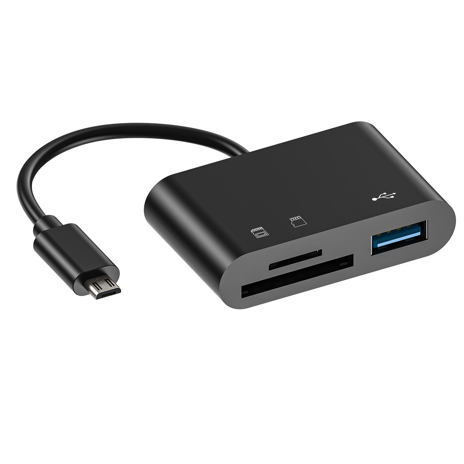 ขั้วต่อแบบไมโครบันไดสีดำ