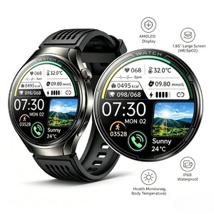 สมาร์ทวอทช์ 1.85 นิ้ว AMOLED 5G รองรับการโทร วัดอัตราการเต้นของหัวใจ กล้อง HD กันน้ำ IP67 แม่เหล็ก OEM และรองรับการขายแบบดรอปชิปปิ้ง - Product Image 2
