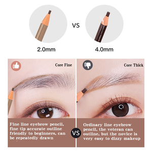 Crayon à sourcils ultra-fin 2 mm, résistant à l'eau, longue tenue, en bois, pour microblading, <span class=keywords><strong>tatouage</strong></span>, formation en maquillage - Product Image 5