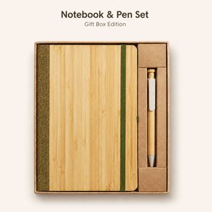 Wholesale Luxury <b>Leather</b> Seam Hardcover Notebook, Enterprise Can Customize Business <b>Diary</b> with Pen Gift Box Set - Product Image 1