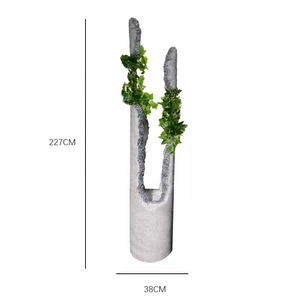 Ornement <span class=keywords><strong>de</strong></span> jardin <span class=keywords><strong>de</strong></span> style créatif, jardinière haute, décoration d'intérieur, <span class=keywords><strong>pot</strong></span> <span class=keywords><strong>de</strong></span> fleurs en <span class=keywords><strong>colonne</strong></span> avec plante artificielle, jardinière d'extérieur - Product Image 5