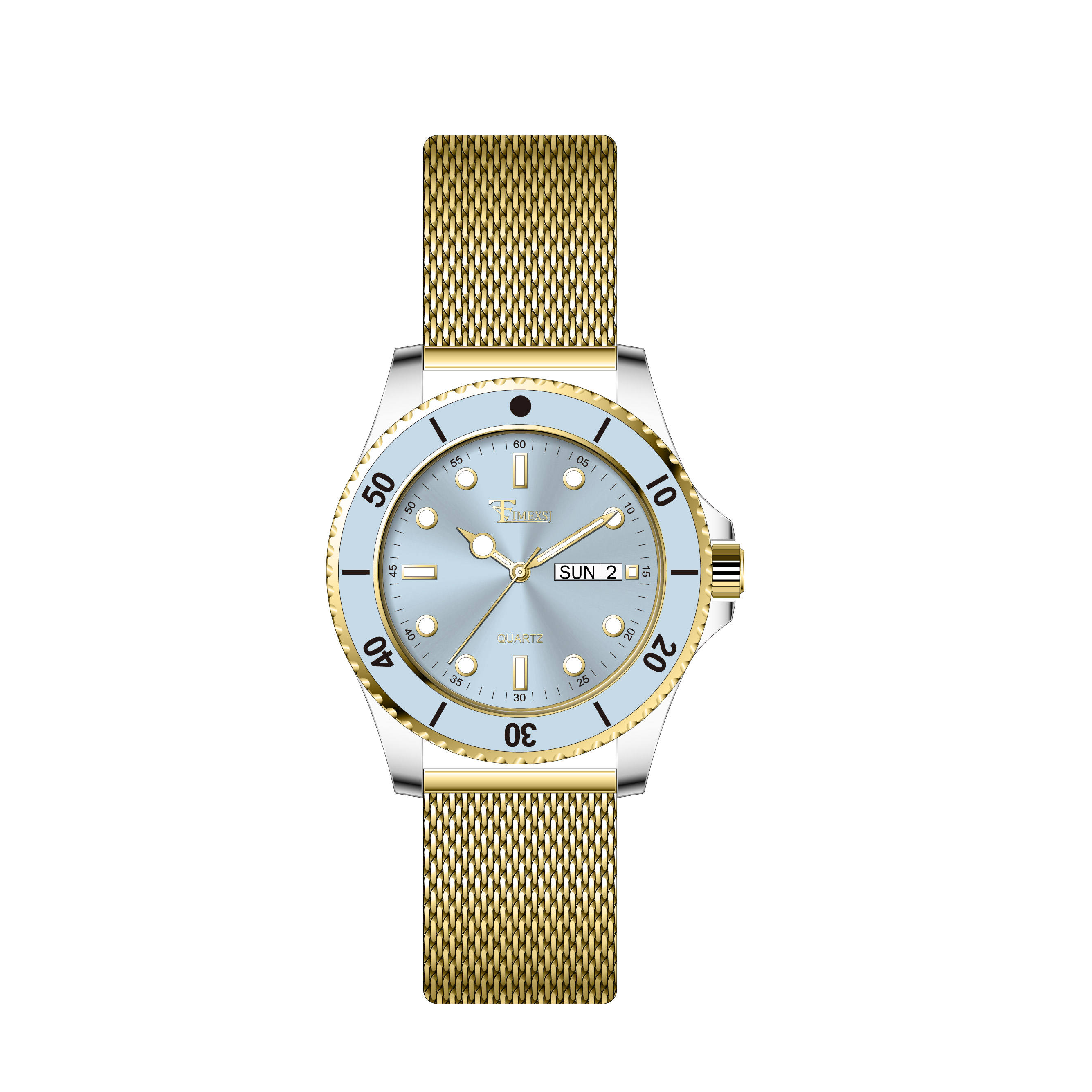 Two Tone Gold - Blue