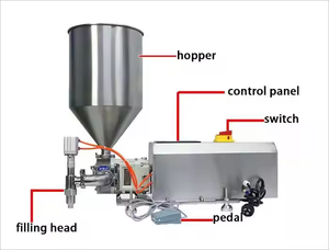 Máquina Semiautomática para Llenado, Tapado y Etiquetado de Botellas de Plástico para Agua, Vodka, Whisky, Brandy, Tequila y Líquidos Rojos - Product Image 5