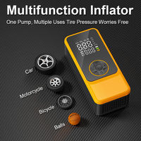 ABS Wireless Corded Dual Use Jump Starter With Air Pump Digital Display Car Tire Inflator Automatic Shut Off for Vehicle