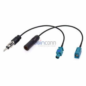 Câble de connexion Fakra Z mâle femelle vers prise DIN pour autoradio stéréo audio HD - Product Image 2