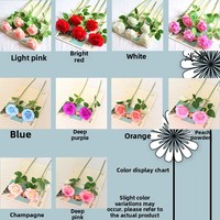 Bunga Sutra Artifisial Model Layar - Mawar Tangkai Tunggal - Teknik Bone Shooting - Hari Valentine Hari Ibu Hari Guru