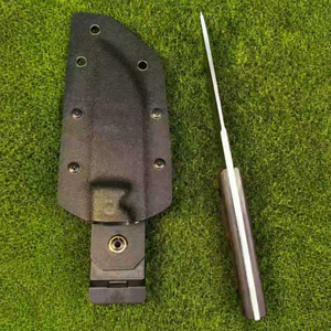 Couteau de camping à lame fixe haute dureté, en acier 5Cr13, manche G10, étui Kydex, pour la défense personnelle, la survie et la chasse (vente en gros) - Product Image 4