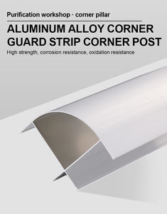 Gemakkelijk Schoon Te Maken 6063-t5 Cleanroom Van Aluminiumlegering & Ziekenhuis & Laboratoriumprofiel Serie Geanodiseerde Externe Booghoek Voor 50Mm Paneel - Product Image 4