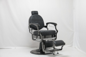 Fauteuil de coiffure moderne en cuir de haute qualité, inclinable et hydraulique, pour hommes, pour salon de beauté et barbier. - Product Image 2