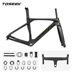 Cadre de vélo en fibre de carbone TOSEEK, vente en gros d'usine, avec câblage interne dissimulé et frein à disque pour la route et le <span class=keywords><strong>BMX</strong></span>, OEM ODM - Product Image 3