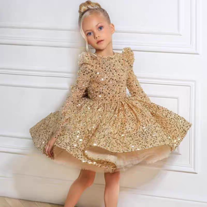 Robe de princesse haut de gamme pour filles, avec applications, nouvelle collection, en tulle bouffant, pour petites filles, <span class=keywords><strong>tenue</strong></span> de performance au piano pour enfants - Product Image 3