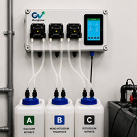 Système intelligent de contrôle de la fertigation avec auto-calibrage PH/EC pour la distribution de nutriments hydroponiques en serres agricoles