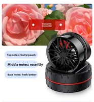 Diffuseur de parfum solaire créatif pour voiture, parfum pour pneus, ornement de console centrale haut de gamme, nouveau parfum rotatif pour voiture