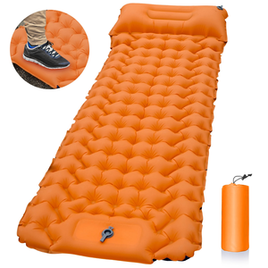 <span class=keywords><strong>Matelas</strong></span> gonflable de Camping d'extérieur avec oreillers, lit pliant ultraléger, coussin d'air, randonnée, Trekking - Product Image 1