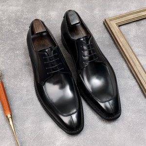 Zapatos Formales de Cuero Vacuno con Punta Puntiaguda y Diseño Brogue, Antideslizantes, con Suela de Goma, Soporte de Arco y Resistentes al Agua para Hombre - Product Image 4