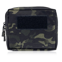 Pochette Molle en Nylon 1000D avec Fermeture Éclair Double Sens, Sac Tactique Compact EDC, Organisateur de Poche Multi-Camouflage