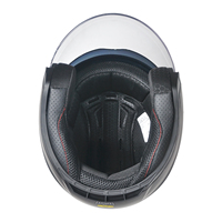 Casque de moto ouvert en ABS avec feux arrière LED de sécurité, certifié DOT, double visière, casque tout-terrain, vente en gros, usine AD