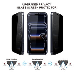 Bảo Vệ Mới 2 Gói HD 2.5D 9H Riêng Tư Cho <span class=keywords><strong>iPhone</strong></span> 16 E Tempered Glass Chống Gián Điệp Bảo Vệ Màn Hình <span class=keywords><strong>iPhone</strong></span> 17 15 14 13 12 Pro Max - Product Image 6