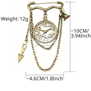 Spilla Meccanica Retrò per Feste di Laurea/Per Addio al Celibato, Regali di Inaugurazione Casa, Gala Benefiche, <span class=keywords><strong>Natale</strong></span>, Halloween, Carnevale, Pasqua - Product Image 2