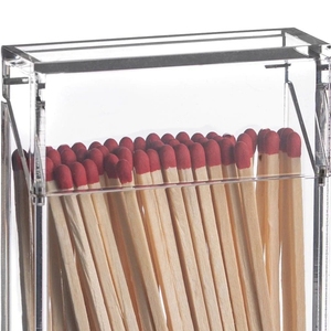 Boîte à allumettes rectangulaire en acrylique transparent écologique <span class=keywords><strong>OKAY</strong></span> Judaica avec couvercle pour usage domestique/commercial, 5x3 pouces, cadeau de Rosh Hashana - Product Image 4