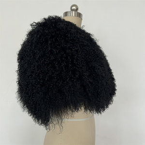 Sciarpa/Stola Invernale da Donna in Vera <span class=keywords><strong>Pelliccia</strong></span> Mongola, Modello Cape Pullover, Elegante e alla Moda - Product Image 6