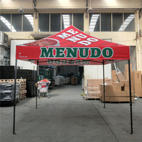 Tente Imperméable 3x3m (10x10ft) à Châssis Acier, Gazebo Pliable pour Événements Sportifs et Fêtes en Extérieur, Salon Professionnel avec Logo Personnalisé