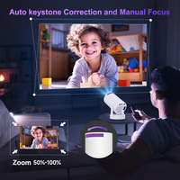 YDH-HY300 Pro Mini projecteur intelligent portable 4K double Wi-Fi 6 pour utilisation en extérieur, Android 11, home cinéma avec prise US, hybride HY300PRO