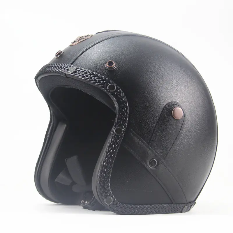 रेट्रो डॉट खुला चेहरा हेलमेट बंद सड़क गंदगी बाइक एटीवी सुरक्षात्मक सुरक्षित हेलमेट आधा चेहरा मोटरसाइकिल हेलमेट