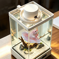 Nouvel aquarium intelligent WP8683C avec alimentation automatique et contrôle de la température pour petits poissons domestiques