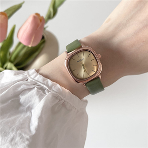 Reloj con correa de cuero cuadrada para mujer, verano 2021, reloj de cuarzo sencillo y elegante, fresco y bonito - Product Image 4