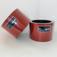 Rouleau en caoutchouc NBR/EPDM Double Lion Husker à 3 trous, 6 pouces, blanc/rouge, noyau en fer/aluminium, haute résistance à l'usure, résistant aux basses températures, faible taux de rupture