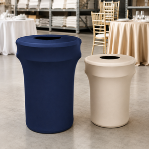 Custom Recycling Bin Cover Spandex Waste Bin Cover for Public Events Venues Campuses and Sorting Programs - Product Image 1