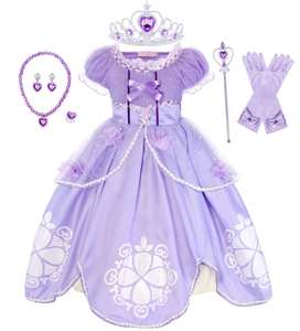 Déguisement de princesse <span class=keywords><strong>Elsa</strong></span> Anna Snow Belle pour filles, déguisement de luxe, déguisement de cosplay, fête d'anniversaire, TV et film, pour Halloween Noël - Product Image 3